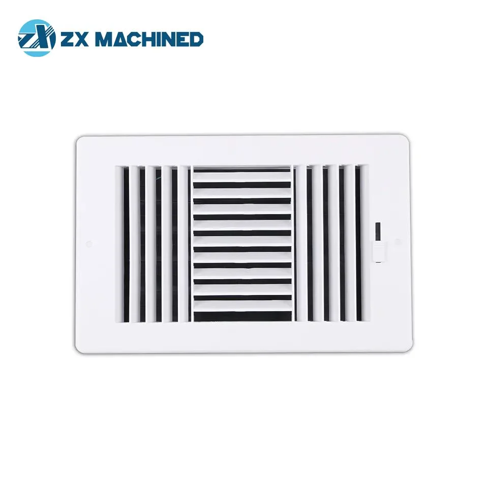 Customizable White Plastic Square Adjustable Air Conditioner Vent