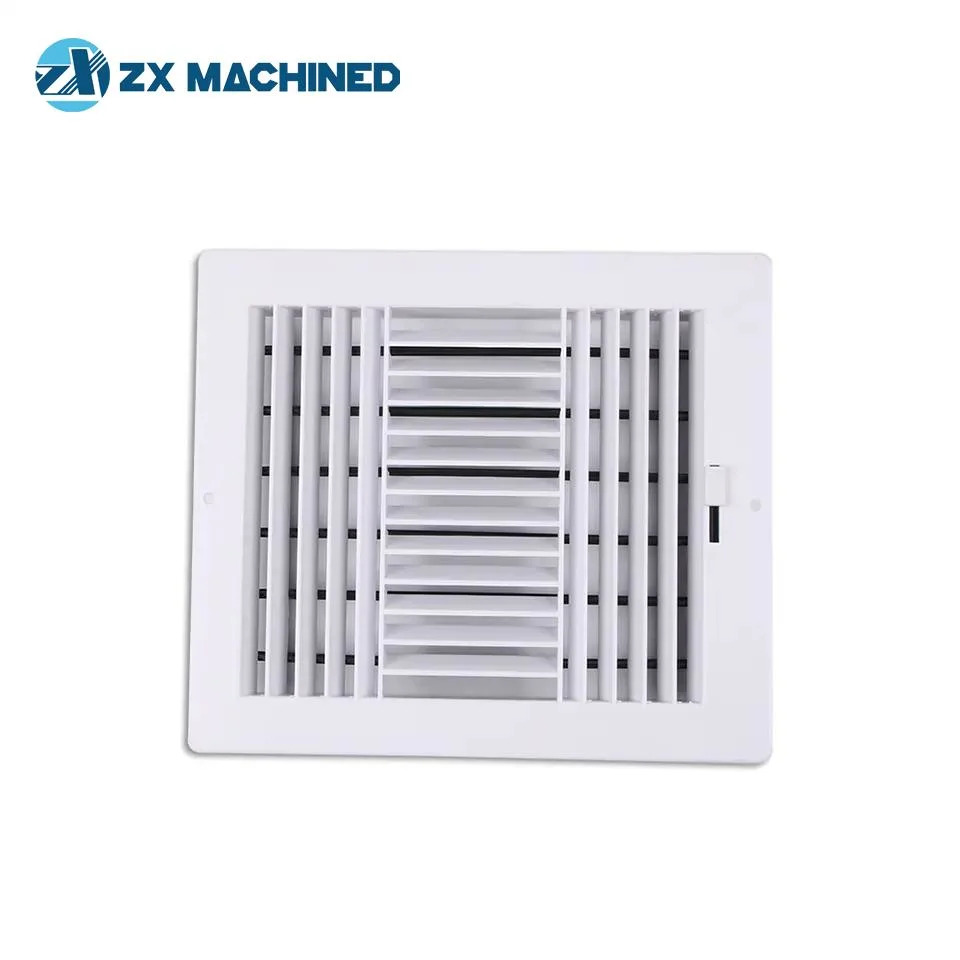 Customizable White Plastic Square Adjustable Air Conditioner Vent